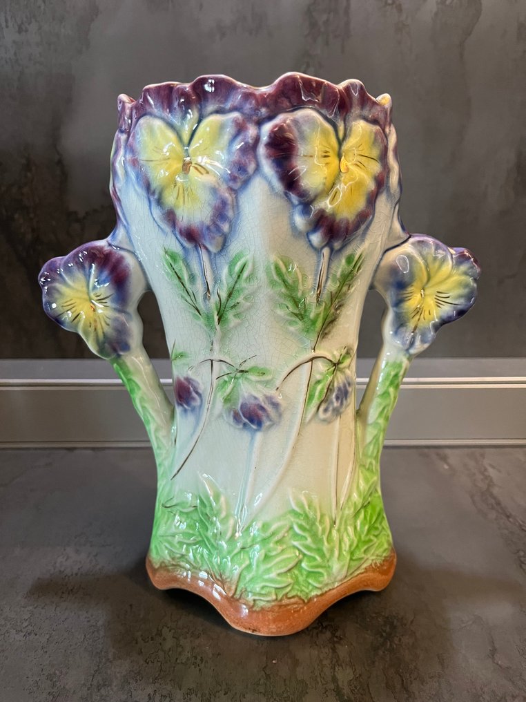 Faiencerie d'Onnaing - Frie Onnaing - Vase - Slip ceramic #1.0