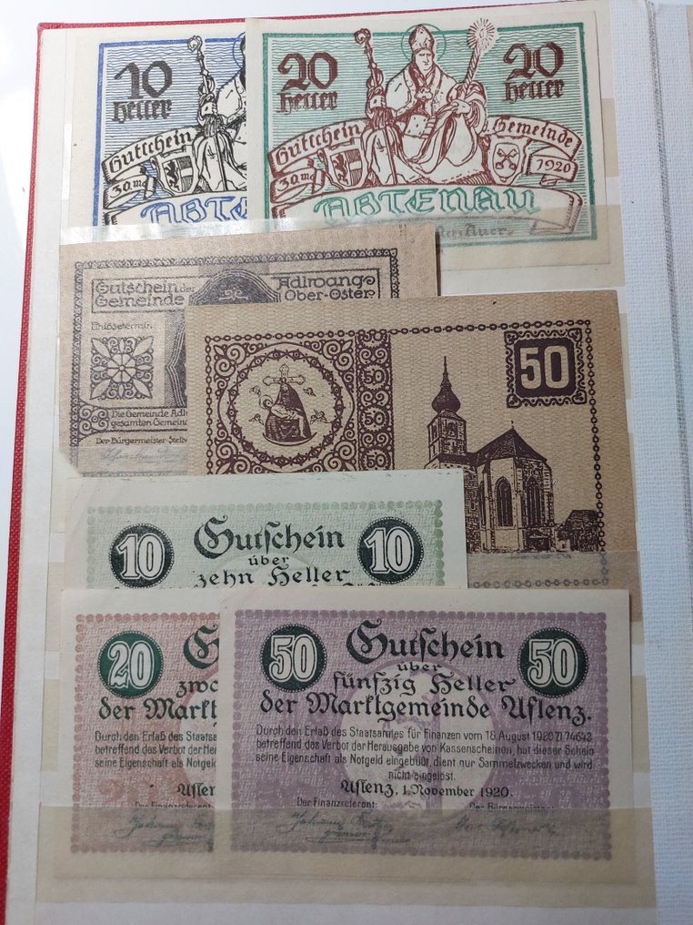 Austria. - 123 Notgeldscheine im Album - 1920's  (Senza prezzo di riserva) #2.1