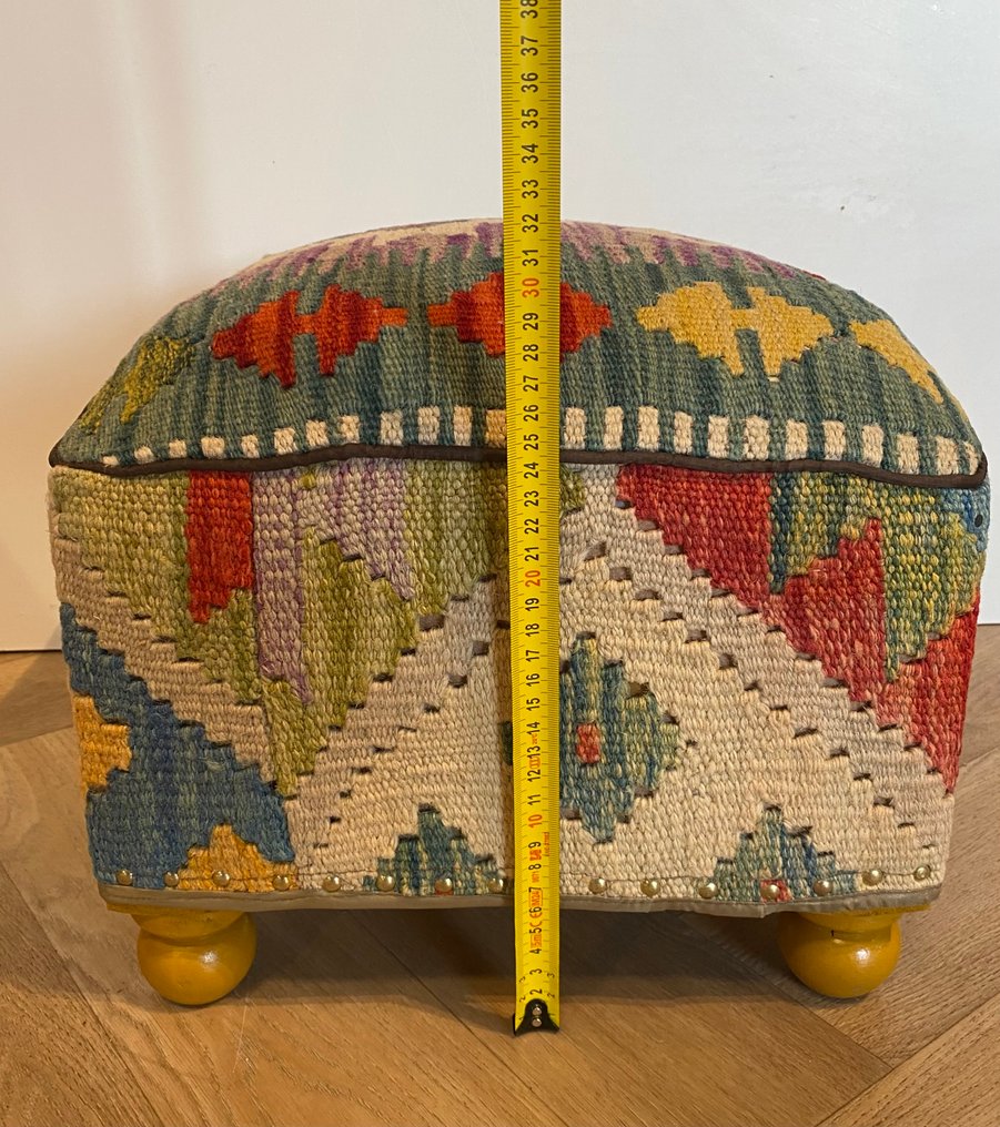 Kelim Poef（未使用/新） - 地毯 - 34 cm - 34 cm #4.3