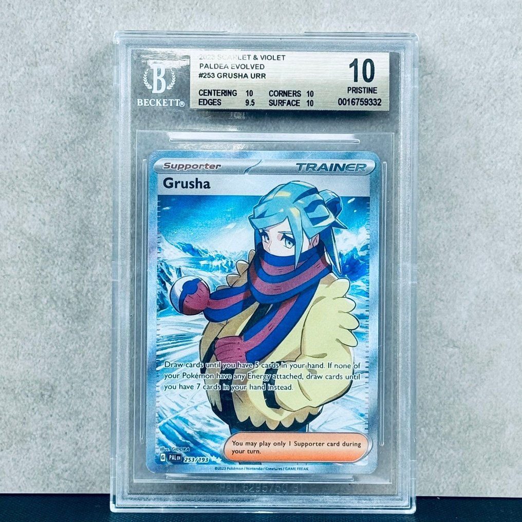 Pokémon Graded card - Grusha 253 - Pokémon - Beckett 10 #1.0