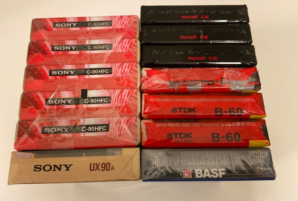 Sony, Maxell, TDK, BASF - 索尼 HF 90 / 索尼 UX 90 / Maxell UR 90 / TDK B 60 / BASF CE II Chrome Extra 60 空白录音带 - 多种型号 #3.2