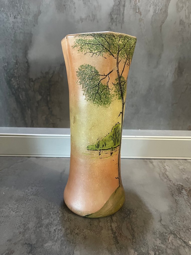 Legras & Cie. - François-Théodore Legras - Vase -  Lacustrine  - Enamelled glass #3.2