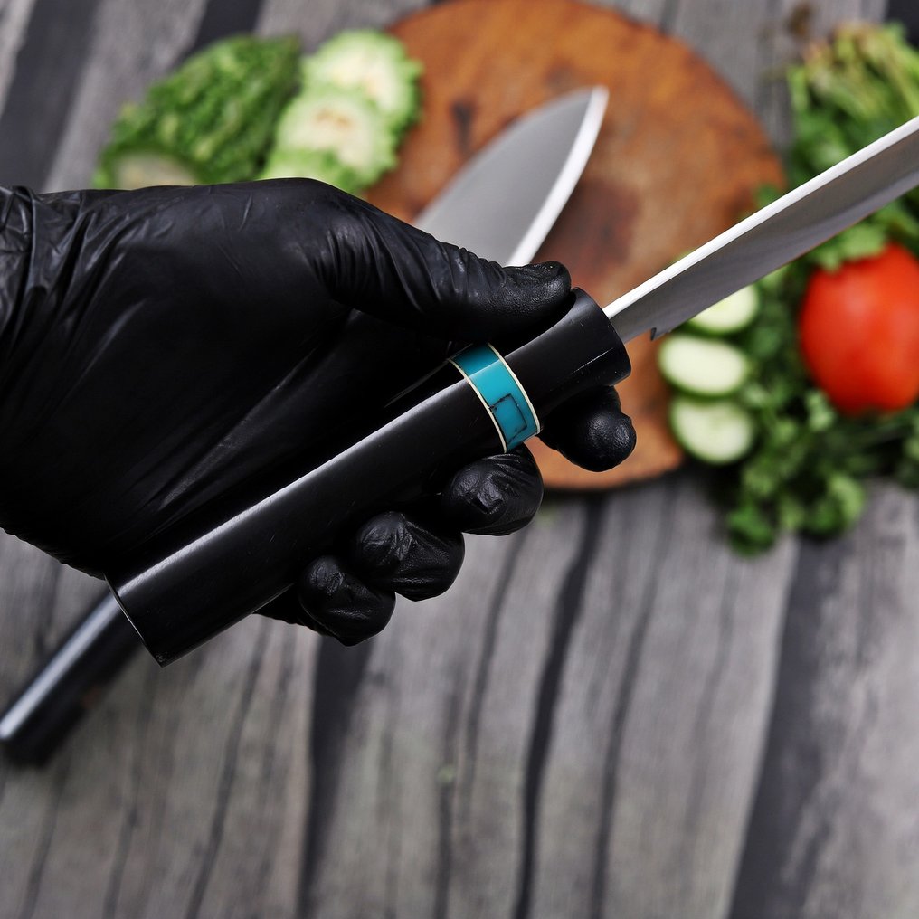 Küchenmesser - Chef's knife -  Japanese Style-PT-04 - Stahl, Harz - Portugal - Damaststahl Messer-Set #2.1