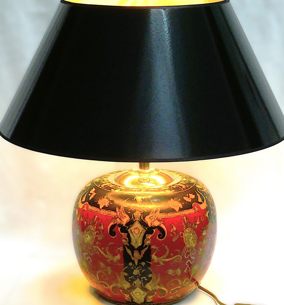 Lampe - Porzellan, Messing - made in Germany #1.0