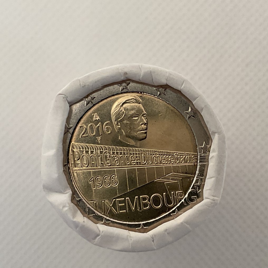 卢森堡. 2 Euro 2016 "Charlottebrug" (25 stuks) in zichtrol (没有保留价) #1.0