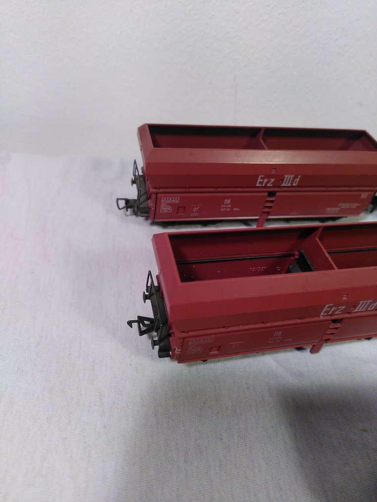 Fleischmann H0轨 - 5520 - 模型火车货运车厢 (5) - Erz IIId，大容量自卸车 - DB #4.3