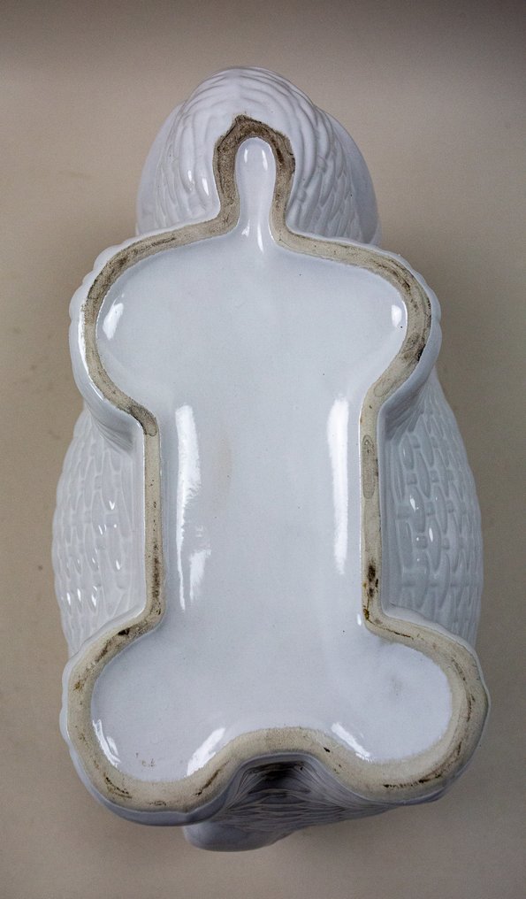 Jarra com tampa - Cerâmica - Vaso em cerâmica branca #4.3