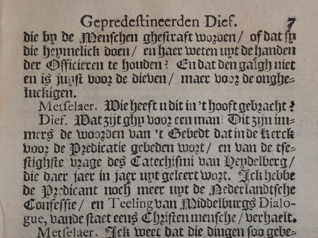 [remonstrantie] - Bekeeringe van den gepredestineerden Dief - 1760 #3.2