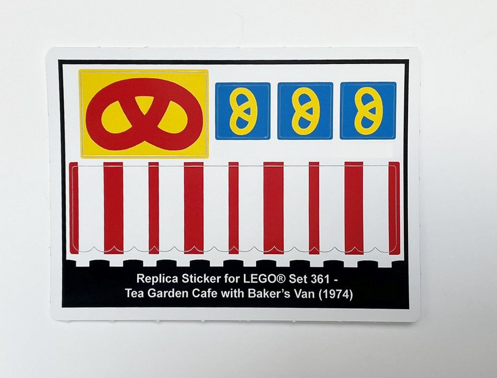 Lego Set - 361 - Legoland - Tea Garden Cafe with Baker's Van #1.0