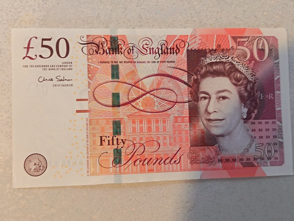 Great Britain. - 10 x 50 Pounds 2010 - Pick 393 #2.1