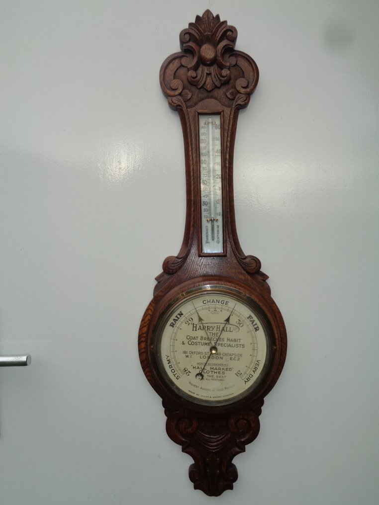 Short & Mason Aneroid barometer - 木 - Harry Haal 重新声明 Barom。 #1.0