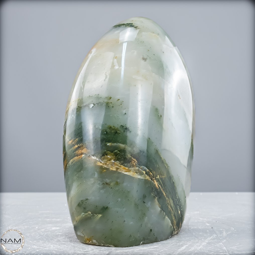 Natürliche Grüner Gartenquarz-Kristall Freiform- 1506.33 g #2.1