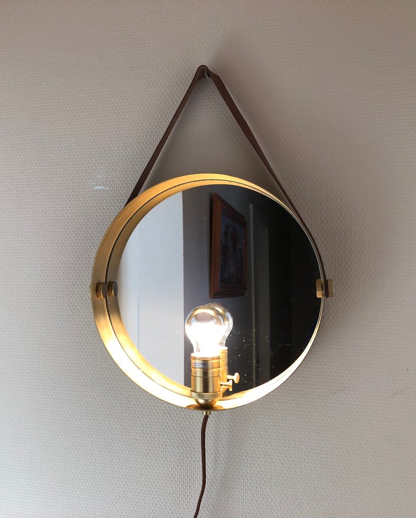 Globen Lighting - Wall lamp - Hangover - 2307 - Gilt brass, Spiegel #3.2