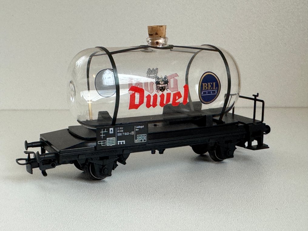 Märklin H0 - 44523.009 - Τρένο μοντελισμού μεταφοράς εμπορευμάτων (1) - Glasketelswagen, Duvel Bier, Περιορισμένης Σειράς - NMBS #1.0