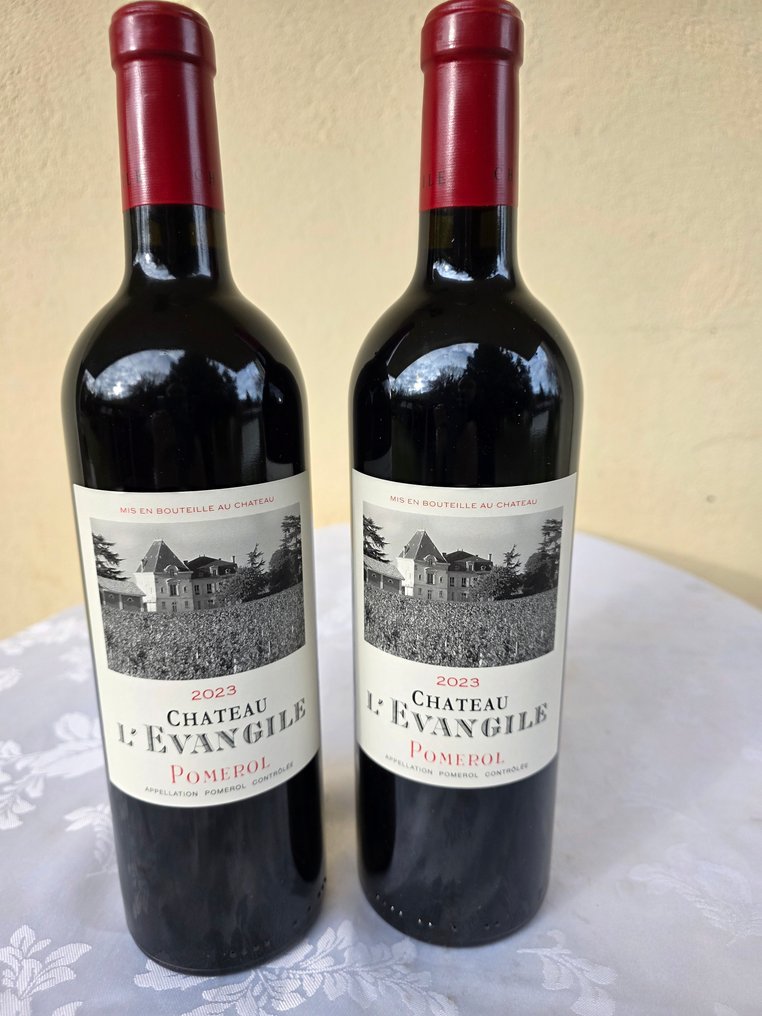 2023 Chateau l'Evangile - Pomerol - 2 Flasker  (0,75 l) #1.0