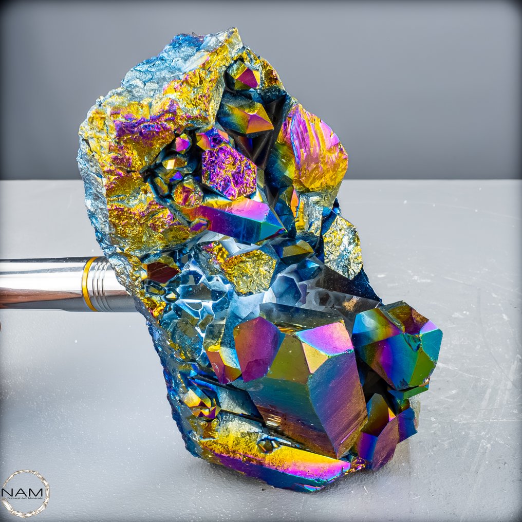 稀有而美丽的Aura紫水晶 晶洞- 1555.34 g #1.0