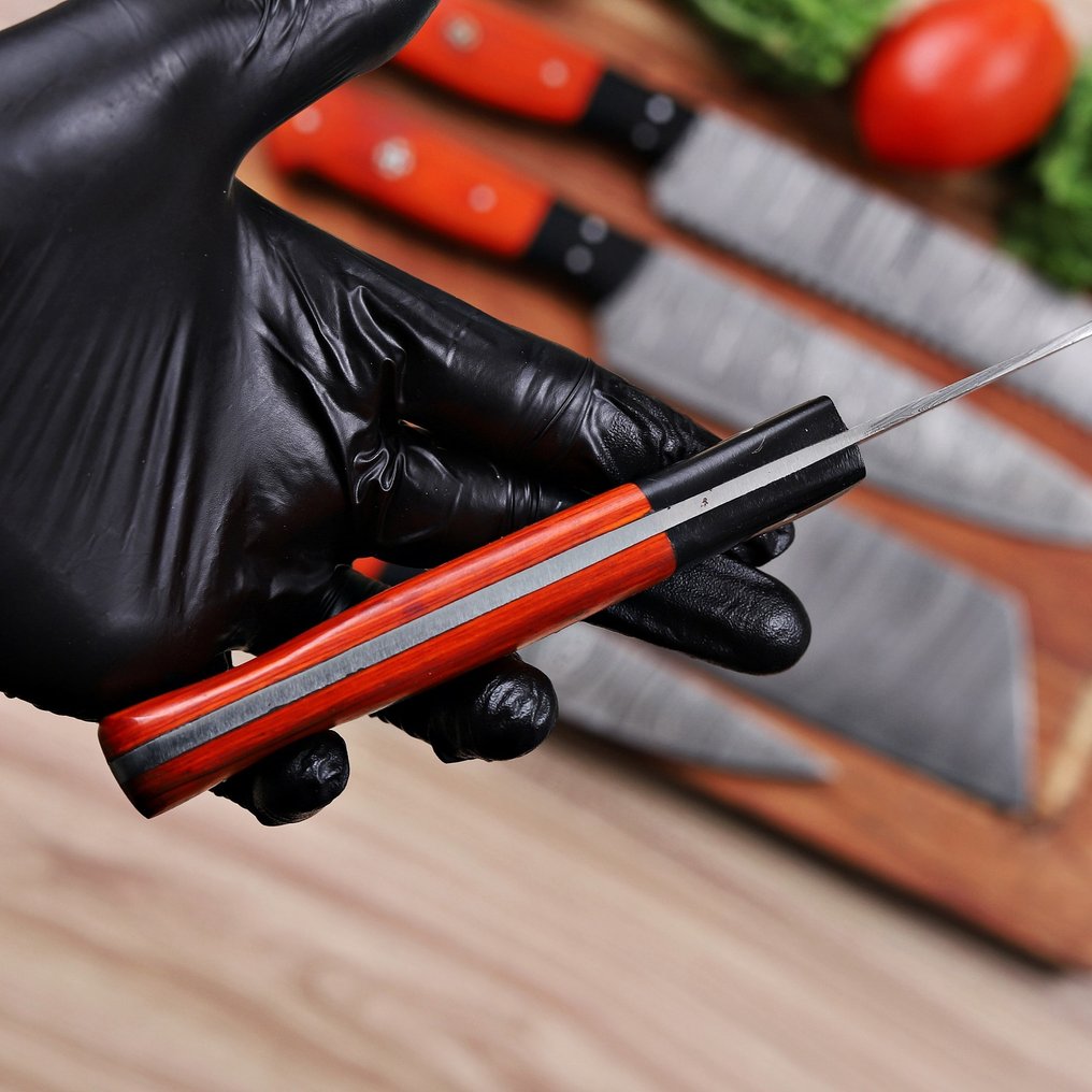 Kitchen knife - Chef's knife -  Japanese Style-PT-29 - Steel, Wood - Portugal - Japenese Steel Knife Set #2.1