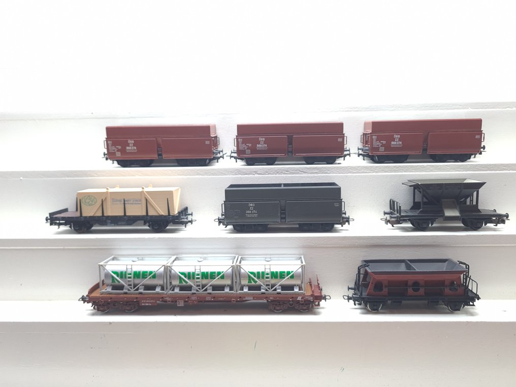 Kleinbahn H0 - 303/306/313/330/333/356/363 - 模型貨運火車 (8) - 8辆多样化的货车 - ÖBB #1.0