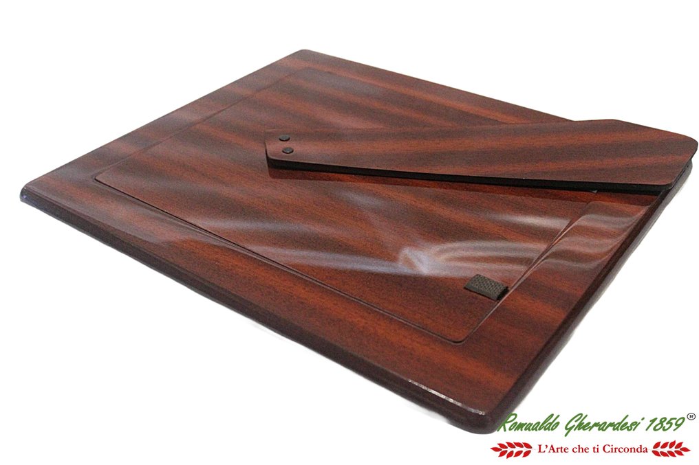 Belcom in argento 925 grande misura 28x33 Base legno di mogano - Cornice - silver laminated #3.2