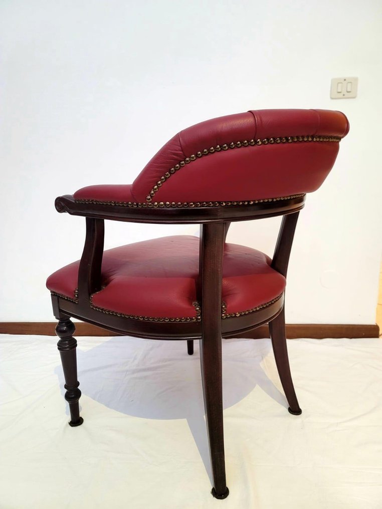 Stol - Trä, Läder, Järn - Chesterfield-soffa #2.1