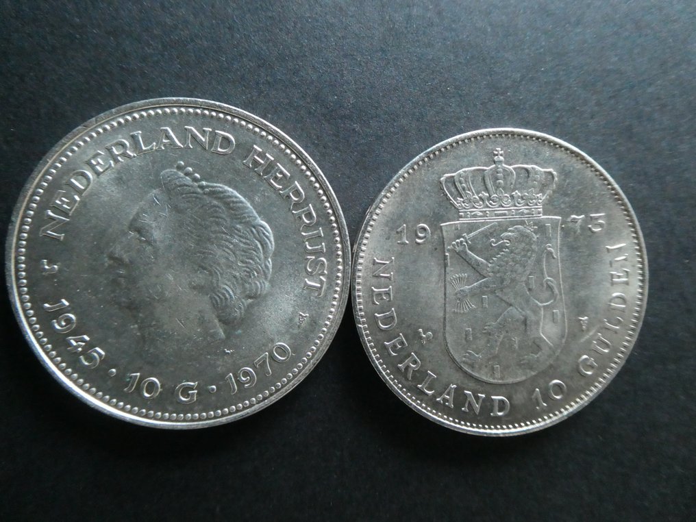 荷蘭. Juliana. 1970 en 1973, Complete serie  (沒有保留價) #1.0