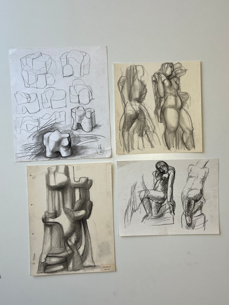 Jan Alfons Keustermans (1940) - Lot van 10 atelierschetsen #4.3