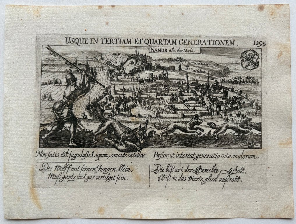 比利时 - 名字; D. Meisner - Namur ahn der Maße - 1521-1550 #1.0