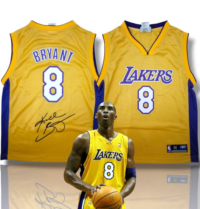 lakers edición especial firma impresa - 國家籃球協會 - Kobe Bryant - 2000 - 籃球運動衫 #1.0