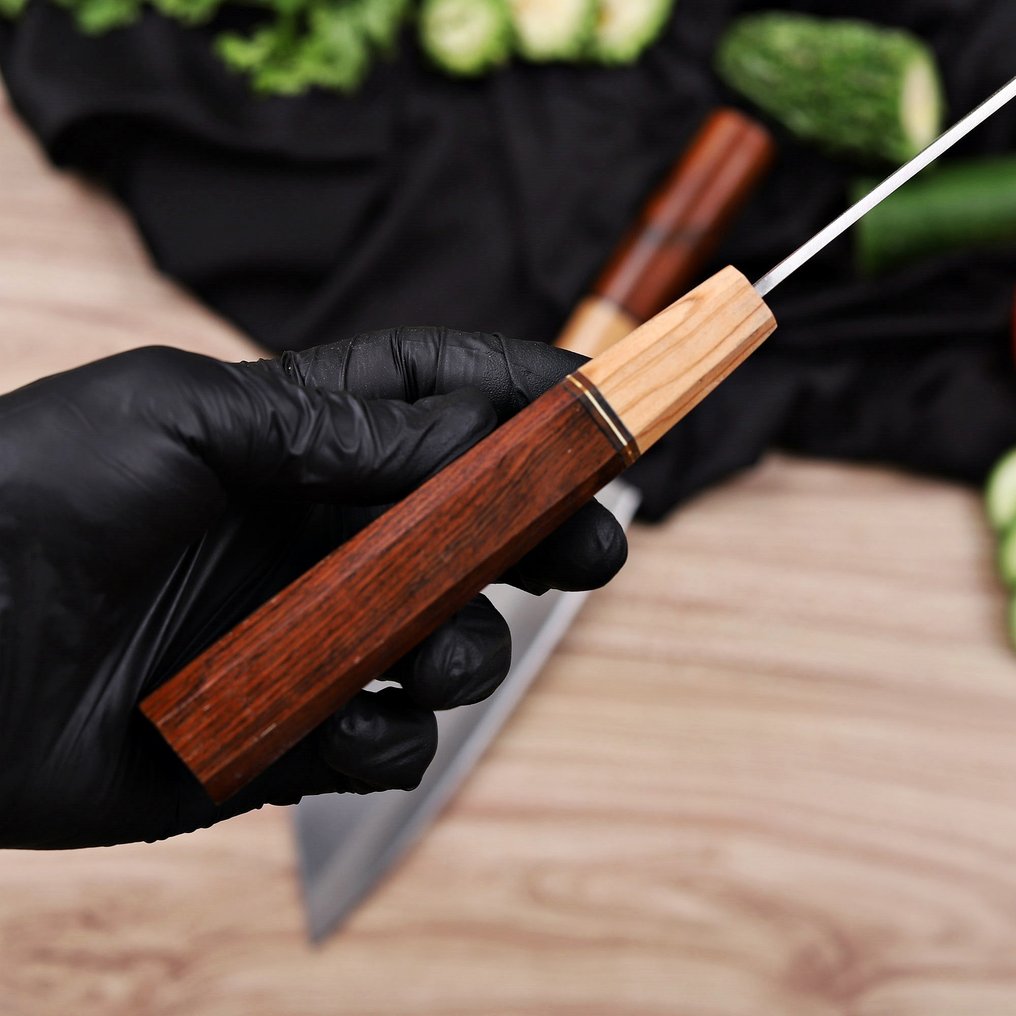 厨刀 - Chef's knife -  Japanese Style-PT-75 - 钢, 木 - 葡萄牙 - 日本钢刀套装 #2.1