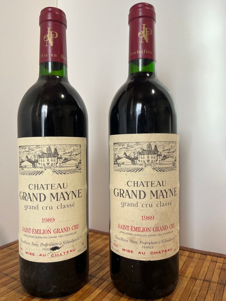 1989 Château Grand Mayne - Bordeaux, Saint-Émilion Grand Cru Classé - 2 Bottiglie (0,75 L) #1.0