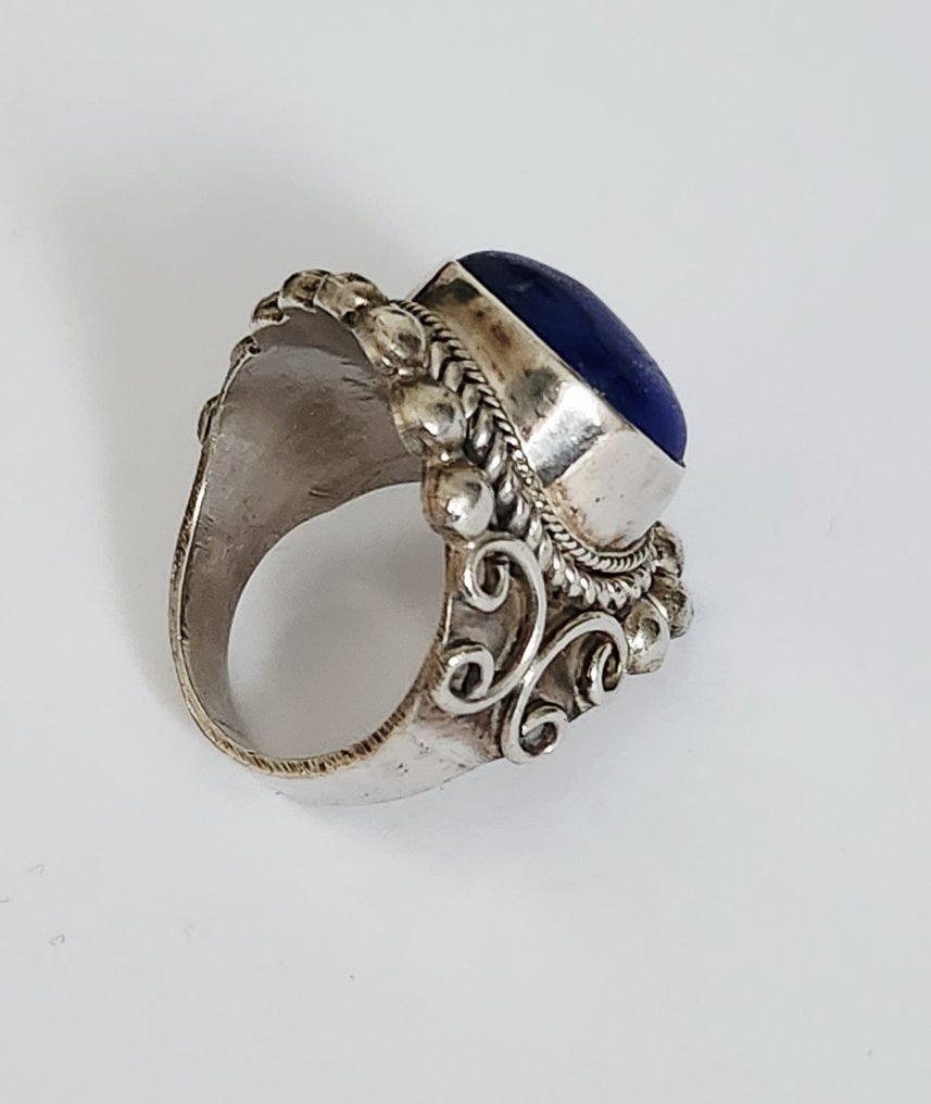 Λάπις λαζούλι - Ασημί - Δαχτυλίδι #2.1