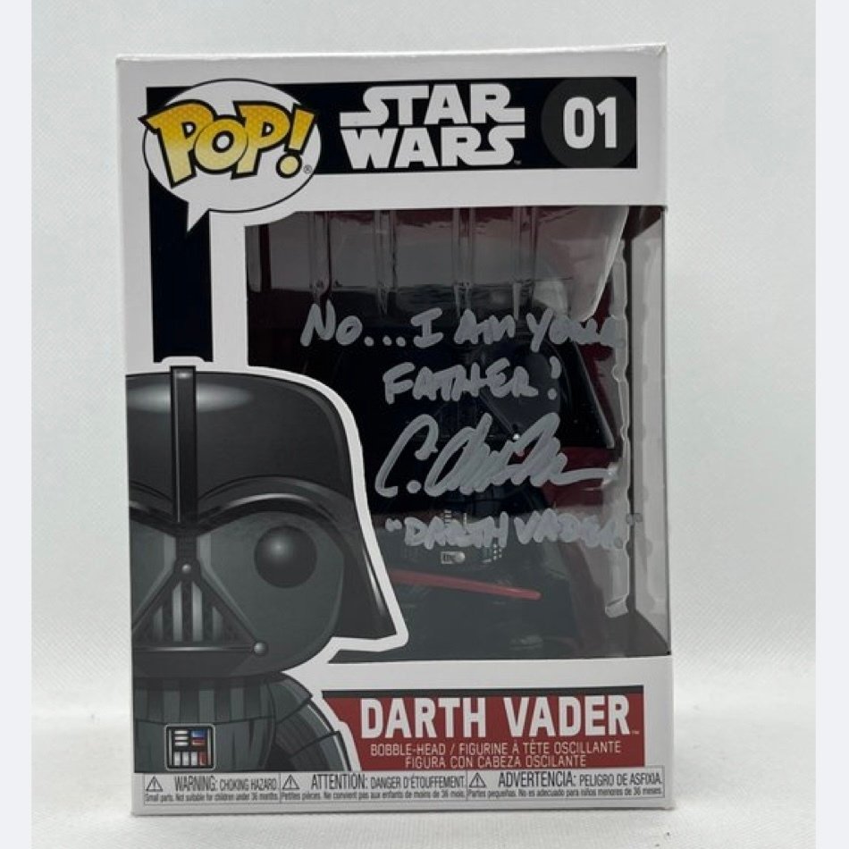 Star Wars - Signed by C Andrew Nelson (Darth Vader) - WITH RARE QUOTE! #1.0