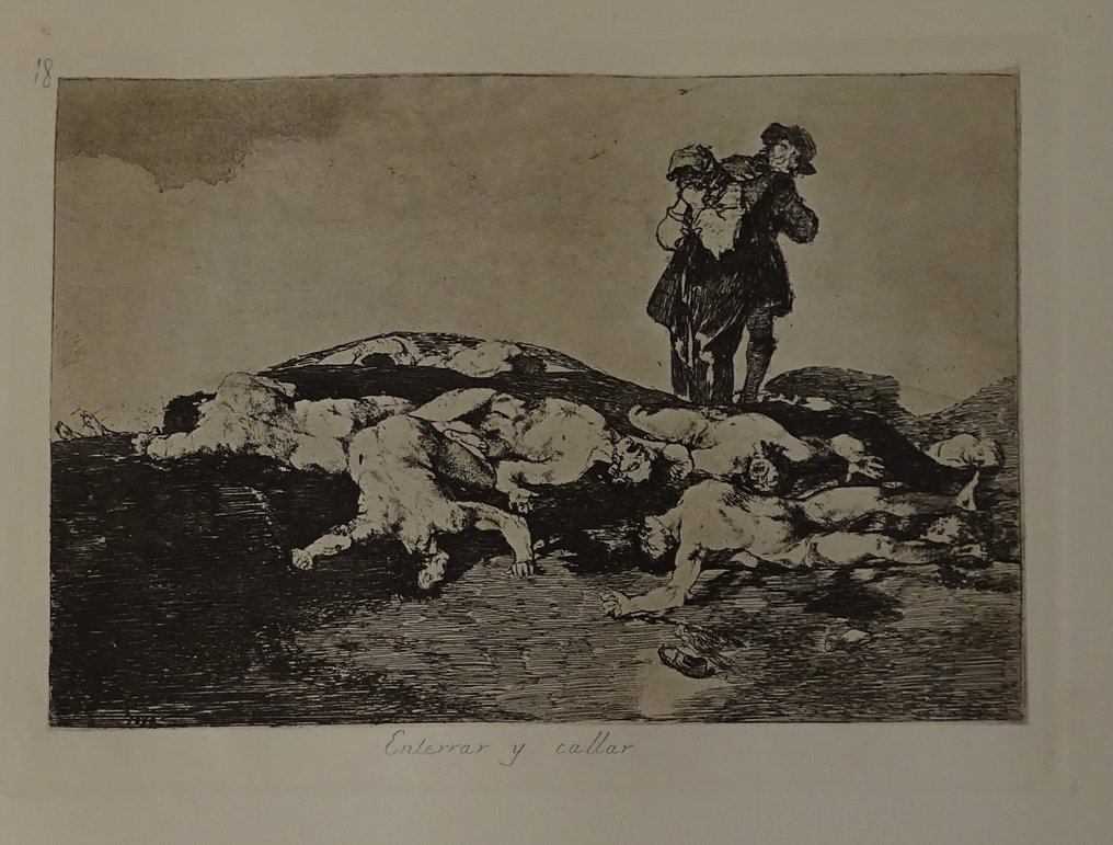 Francisco de Goya (1746-1828), d'après - Enterrar y Callar, Disaster of the War #1.0