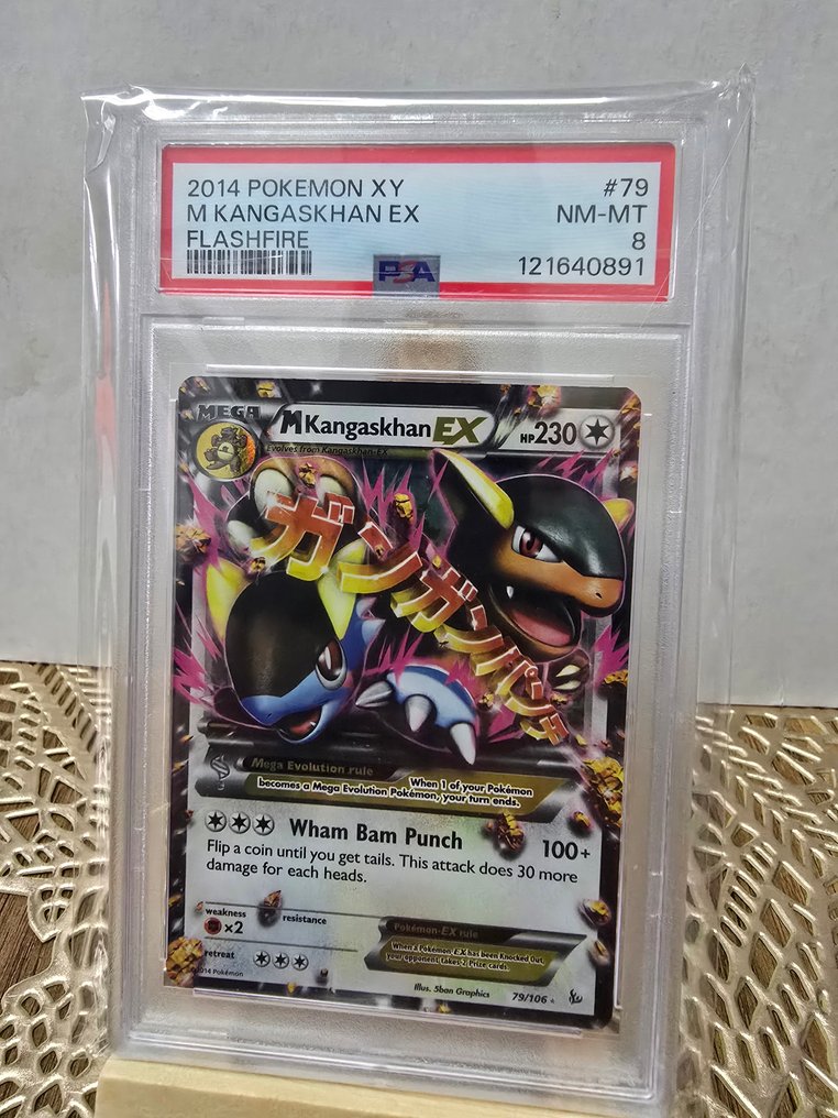 Pokémon - 1 Graded card - M Kangaskhan EX 79/106 压膜, 完整艺术 - PSA 8 - XY - Flashfire #1.0