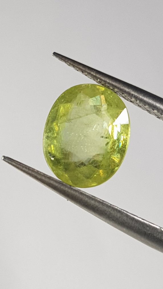 χωρίς τιμή ασφαλείας - 1 pcs  Κίτρινο Τιτανίτης  - 2.06 ct - Antwerp Laboratory for Gemstone Testing (ALGT) #1.0