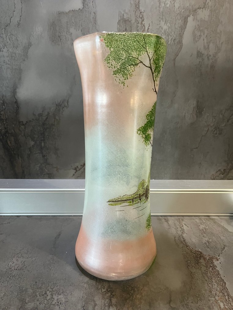 Legras & Cie. - François-Théodore Legras - Βάζο -  λίμνης  - Εμαγιέ γυαλί #3.2