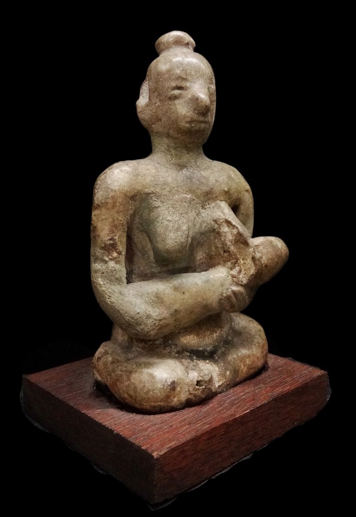 Khmer Maternidad Sawankhalok con glaseado celadón - Siglo XV #4.3