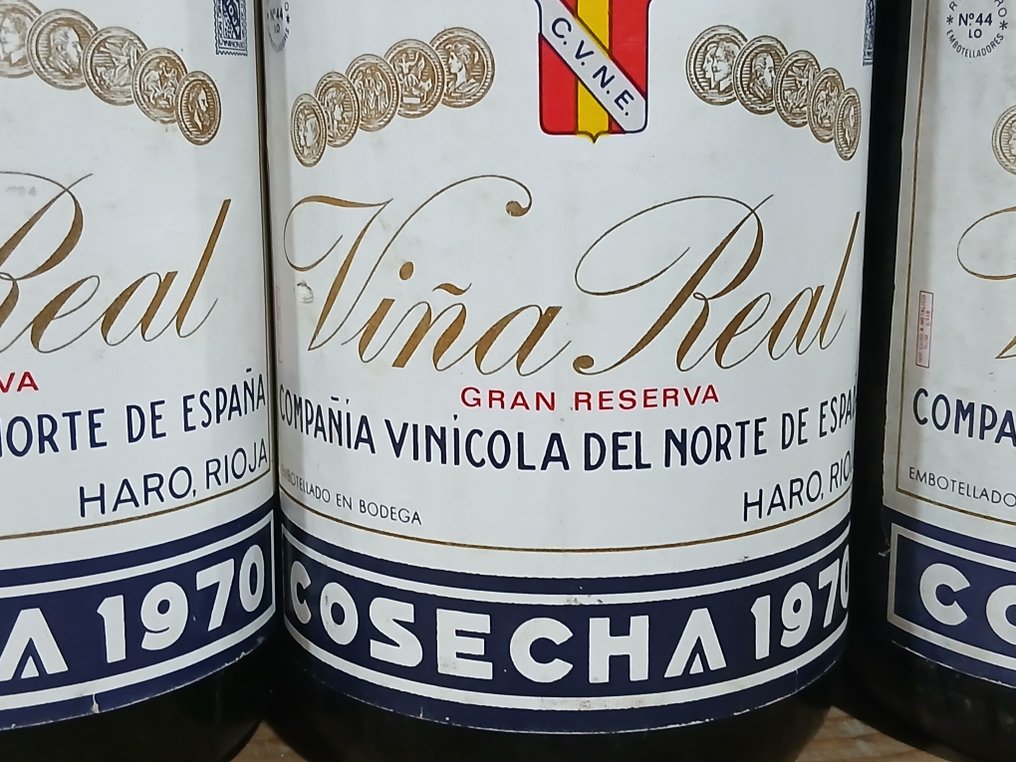 1970 C.V.N.E. Viña Real - Rioja Gran Reserva - 3 Flaschen (0,75 l) #2.1