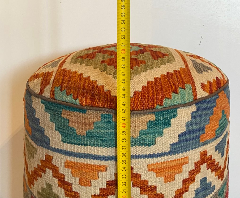 Kelim Poef（未使用/新） - 地毯 - 38 cm - 38 cm #4.3