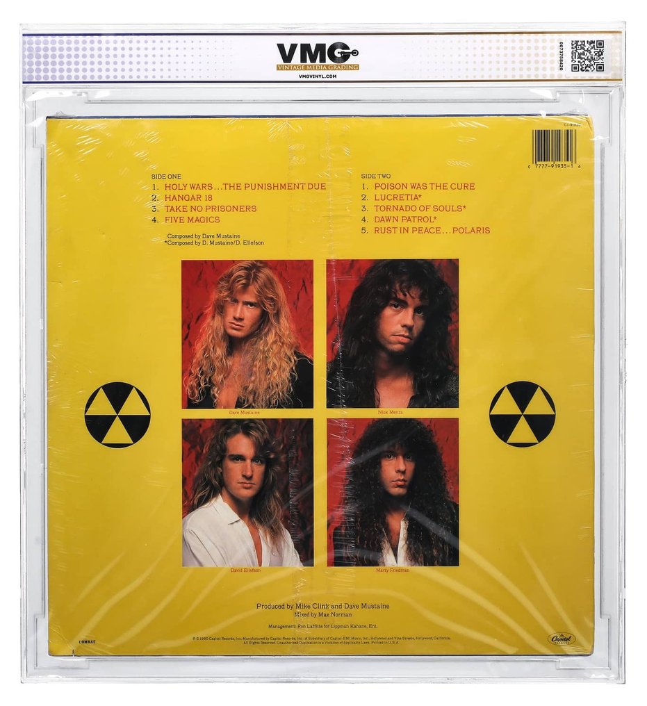 Megadeth - Rust in Peace - Vinylskiva - Första pressning - 1990 #1.0