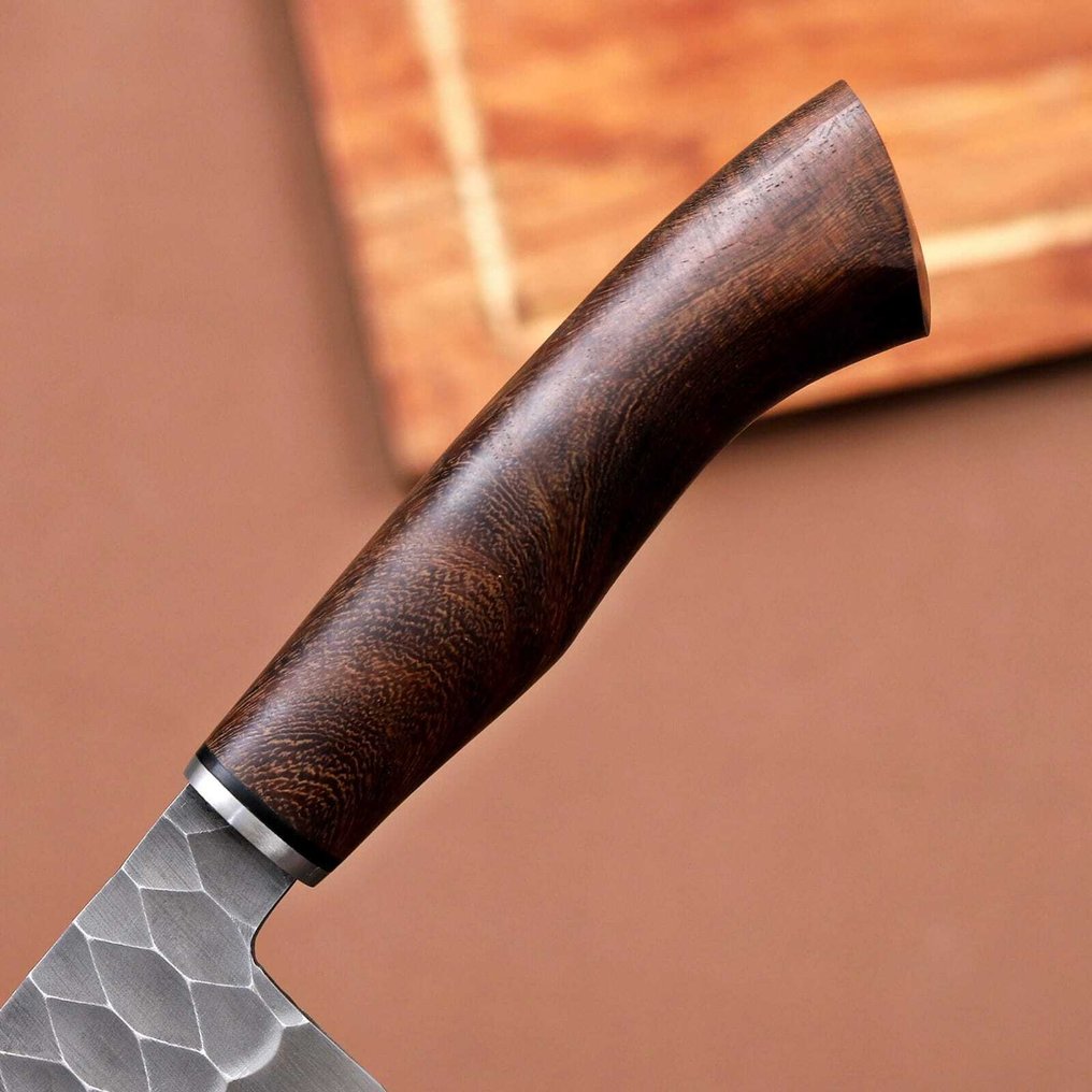 S-K Custom Chef’s Knife - Bordkniv - Stål, Tre - A147 #1.0