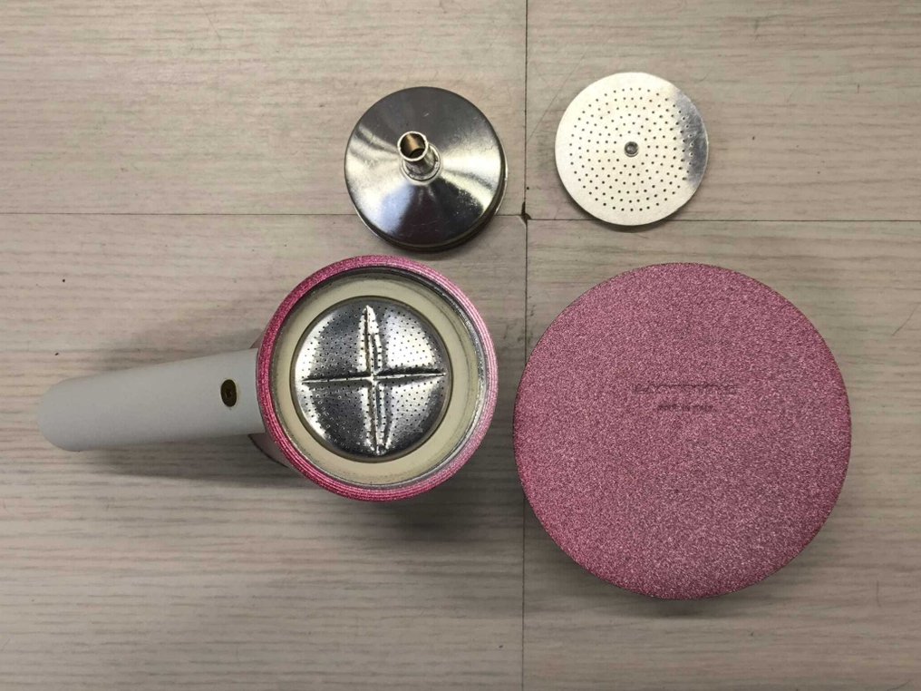 Lagostina - Ettore Sottsass - Kaffeekanne - Accademia Moka - Plastik, Lackiertes Aluminium #4.3