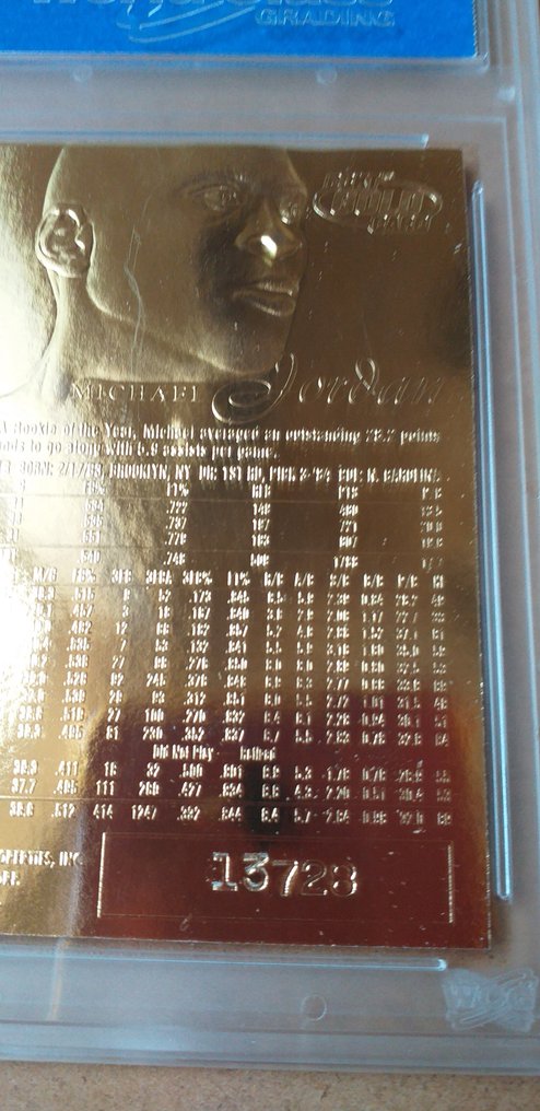 1996/97 Fleer Flair Showcase Michael Jordan 13723 23KT Gold - 1 Card - Excellent (EX) #2.1