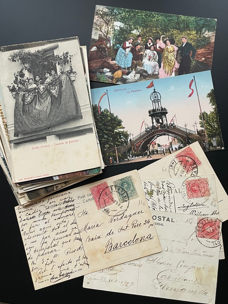 Spanien - Sevilla. Costumbristas. Semana Santa. Gitanos. - Postkort (50) - 1910-1950 #1.0