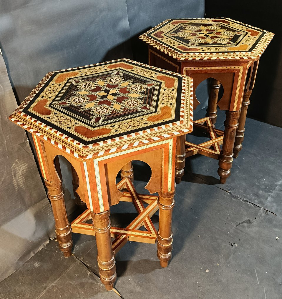 边桌 (2) - 木 - 辅助桌子 Taracea #3.2