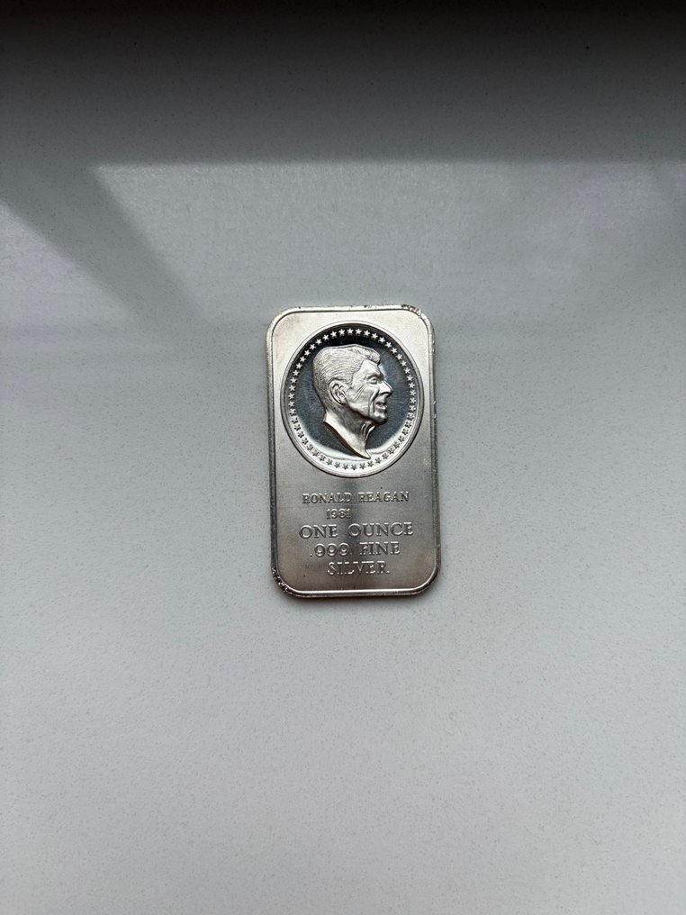 1 Troy Ounce - 银 .999 - Ronald Reagan  (没有保留价) #1.0