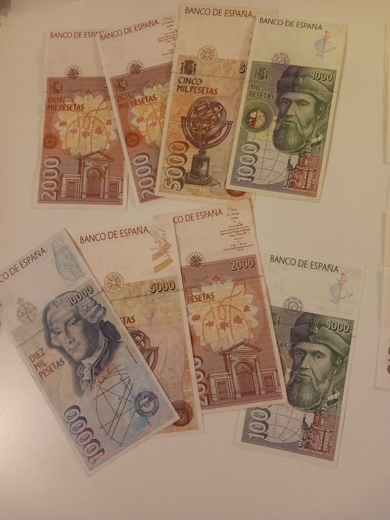 西班牙. - 13 banknotes - various dates  (沒有保留價) #4.3