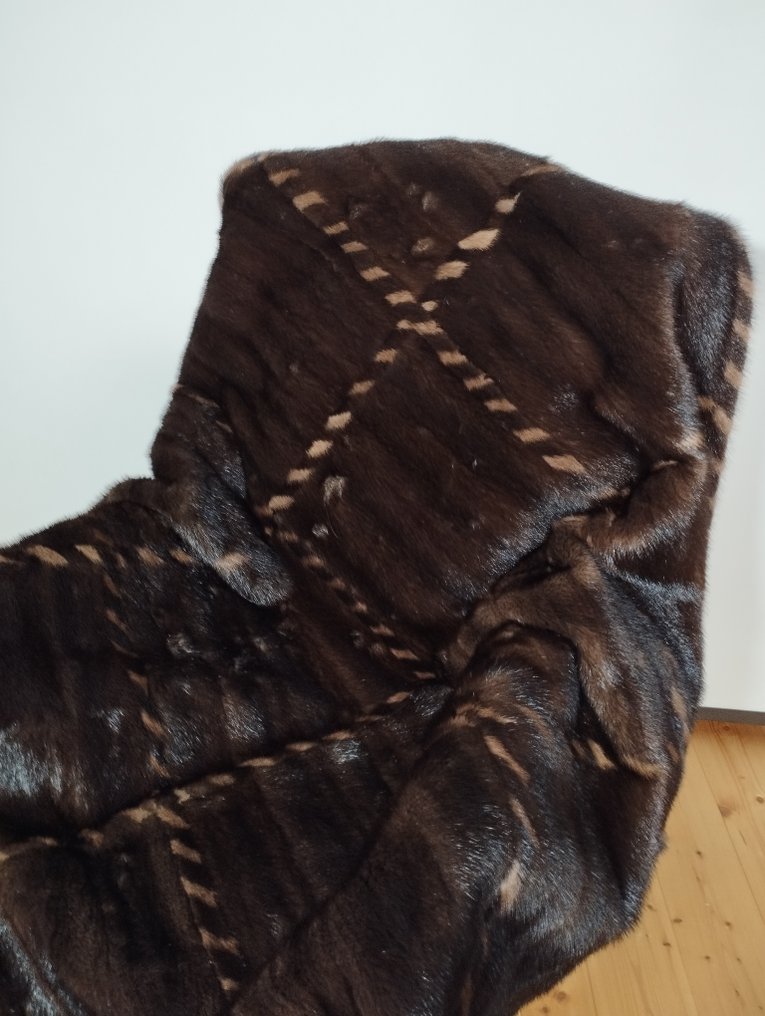 Decke  - 185 cm - 118 cm - Luxus Fell Decke #4.3