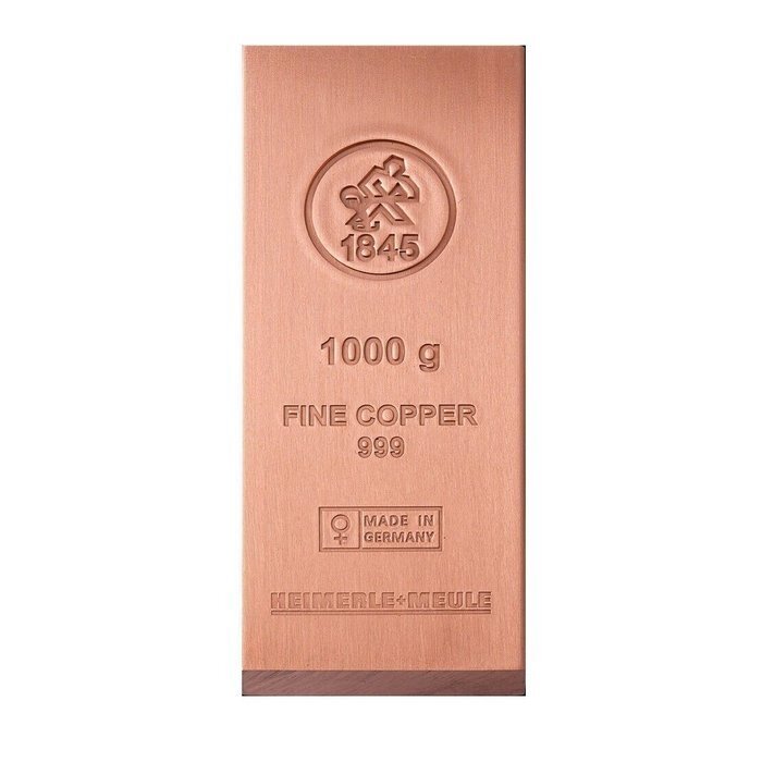 1 quilograma, Copper .999 - Heimerle + Meule, Germany - Selado (Sem preço de reserva) #3.2