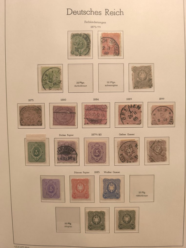 德意志帝国 1872 - 德国帝国收藏 #3.2